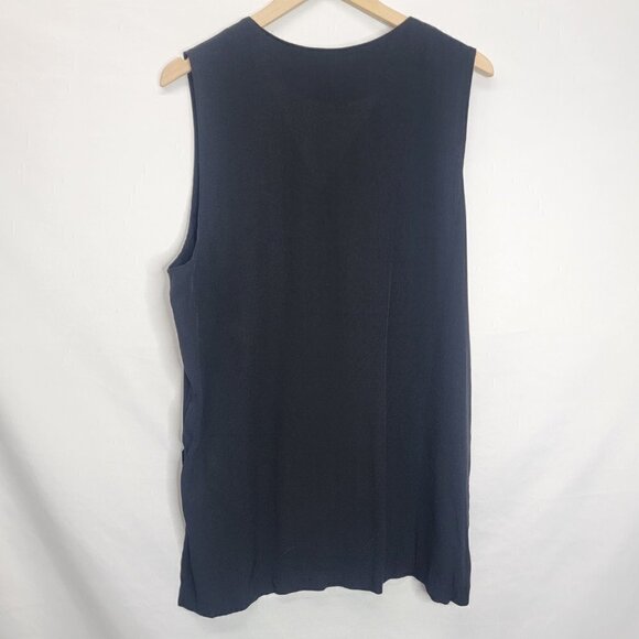 BRIGGS New York Black Long Side Slit Tank Tunic - Picture 11 of 11